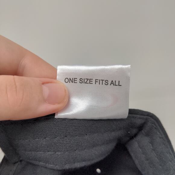 Hollow Contracting The Max Hat Strapback Cap OSFA Black Embroidered Logo - Picture 11 of 12